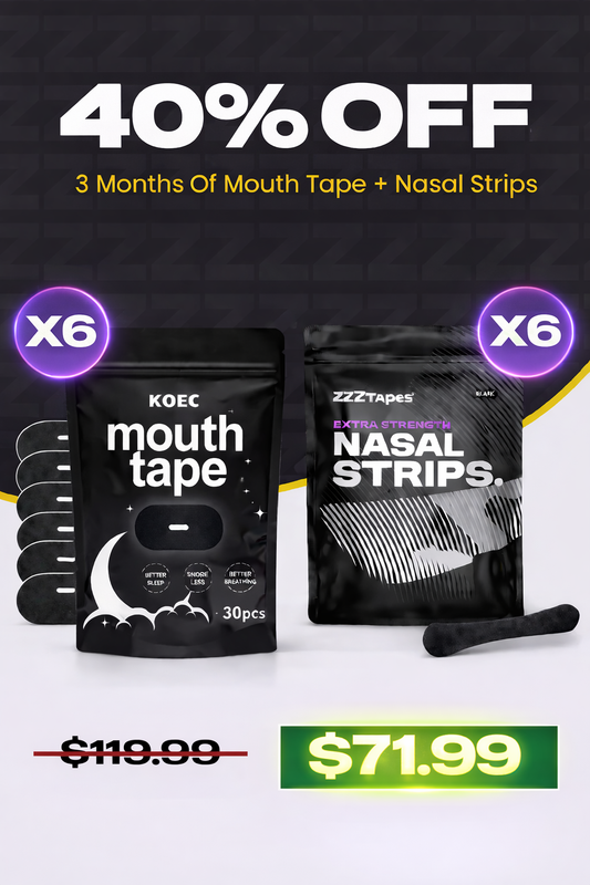 6 Month Mouth Tape Bundle + Free Nasal Strips